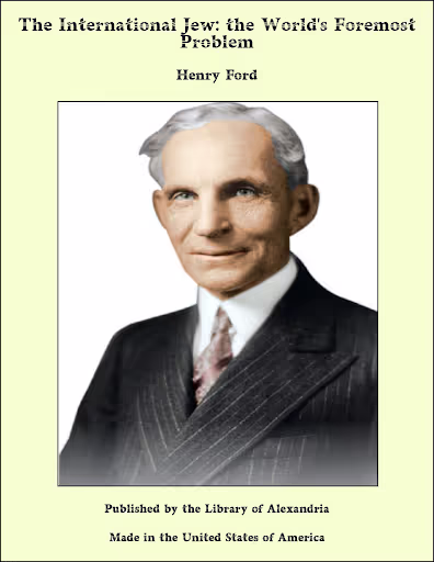 Henry Ford, The International Jew 표지